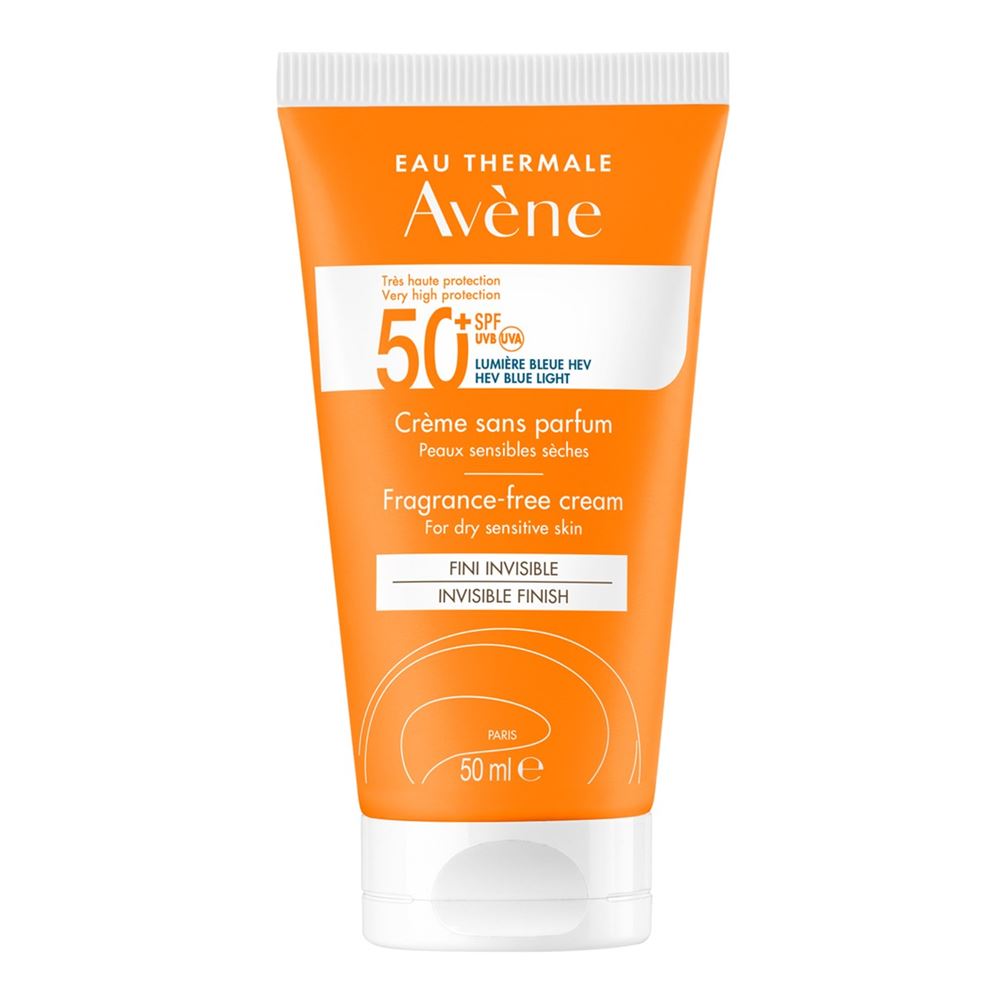 Avene Sun Care Крем SPF 50+ без отдушек Солнцезащитный крем SPF 50+ для сухой и чувствительной кожи без отдушек