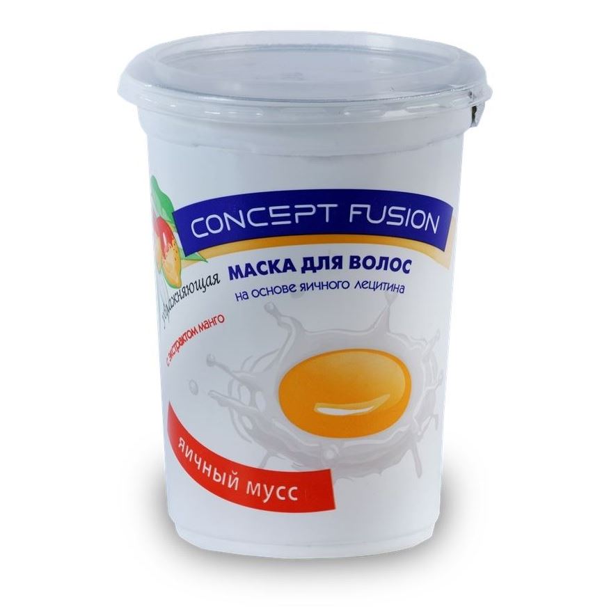 Concept Fusion Mask Egg Mousse Маска для волос увлажняющая Яичный Мусс