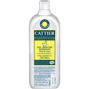 Cattier Bath & Shower  Гель для душа "Тонизирующий"  Гель для душа "Тонизирующий" с флоральной водой лаванды и эфирным маслом розмарина
