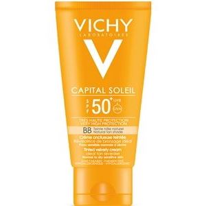 VICHY Capital Soleil Тонирующий ВВ крем SPF 50+ Тонирующий крем с бархатистой текстурой для лица