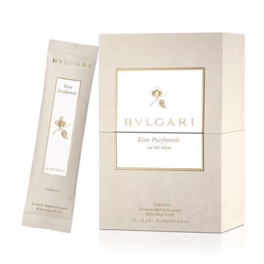 Bvlgari Fragrance Bvlgari Eau Parfumee Au The Blanc Set serviettes Набор Освежающие салфетки осибори
