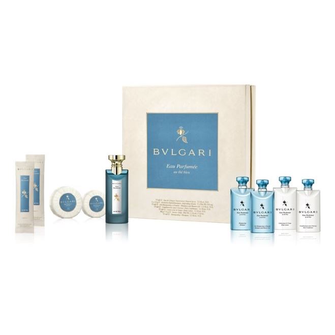 Bvlgari Fragrance Bvlgari Eau Parfumee Au The Bleu Set Набор для гостей: одеколон + шампунь + шампунь и гель для душа  +кондиционер для волос  + лосьон для тела 