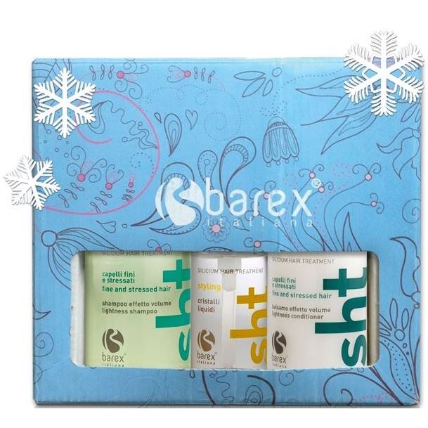Barex Silicium Hair Treatment Gift Set "Бесконечный объем" Набор: Шампунь-объём + Кондиционер-объём + Жидкие кристаллы