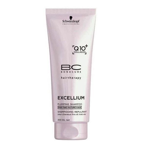 Schwarzkopf Professional Bonacure Excellium Plumping Q10+ Collagen Shampoo Шампунь уплотняющий для жестких окрашенных зрелых волос