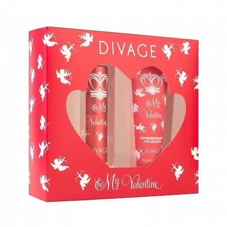 Divage Gift Set Набор № 53 My Valentine Подарочный набор Princess D My Valentine: Туалетная вода "Be my Valentine" + Гель для душа "Be my Valentine"