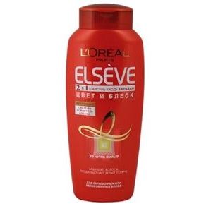 L'Oreal Elseve Цвет и Блеск Шампунь 2 в 1 ELSEVE Шампунь - Уход + Бальзам 2 в 1 Цвет и Блеск для окрашенных или мелированных волос