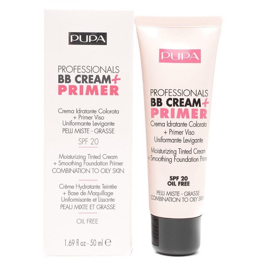 Pupa Make Up Professionals BB Cream + Primer Comdination To Oily Skin SPF 20 Тональный крем для комбинированной и жирной кожи