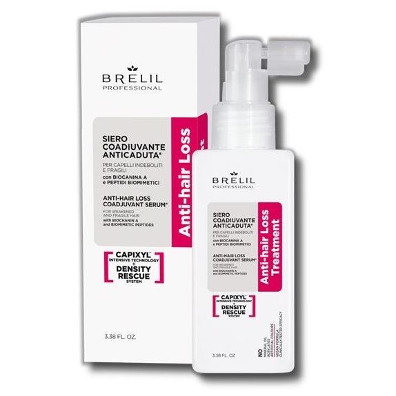 Brelil Professional Hair Cur Adjuvant Anti-Hairloss With Capixyl™ and Stem Cells Serum Сыворотка против выпадения на основе стволовых клеток малины и комплекса Capixyl™