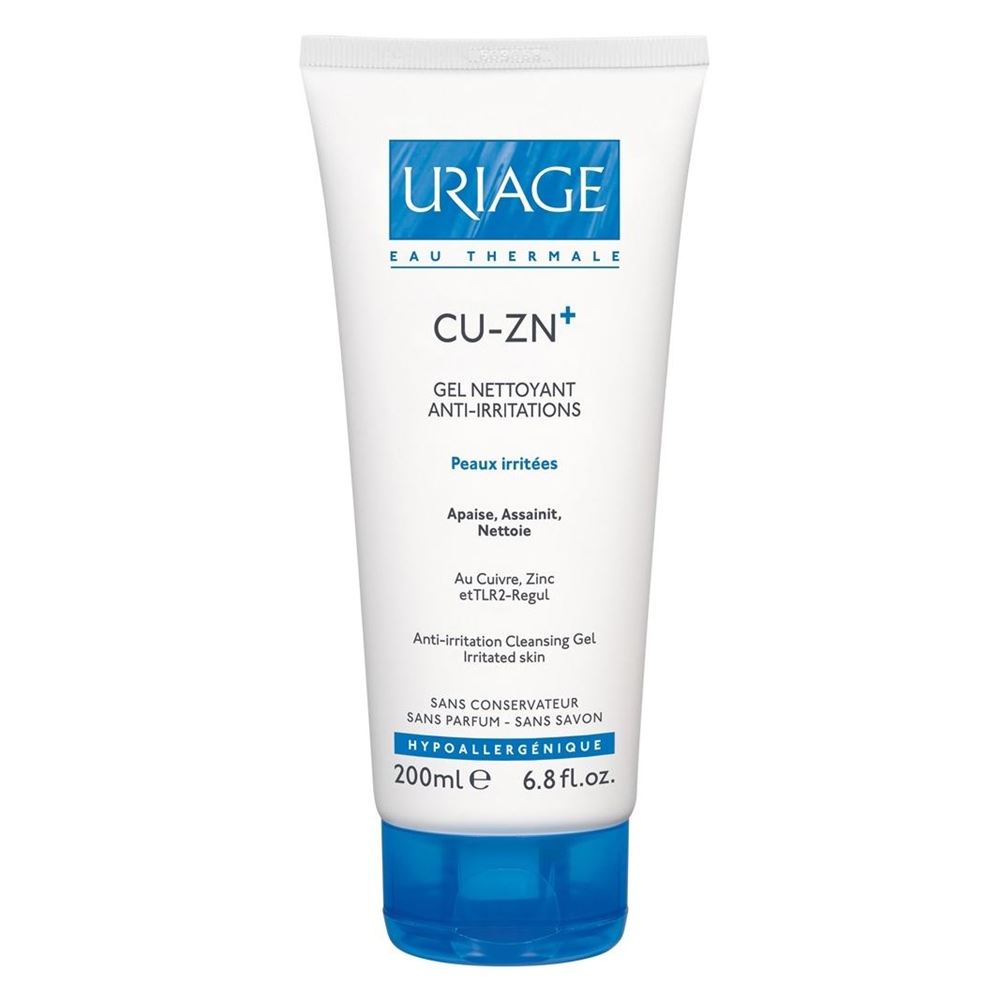Uriage Cu-Zn+ Cu-Zn+ Очищающий Гель Uriage Cu-Zn+ Дерматологический очищающий гель против раздражений