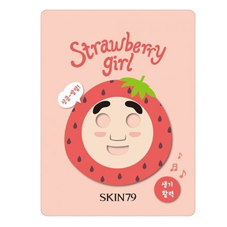 Skin79  Face Care Fruit Mask Strawberry Girl Тканевая маска для лица с экстрактом клубники