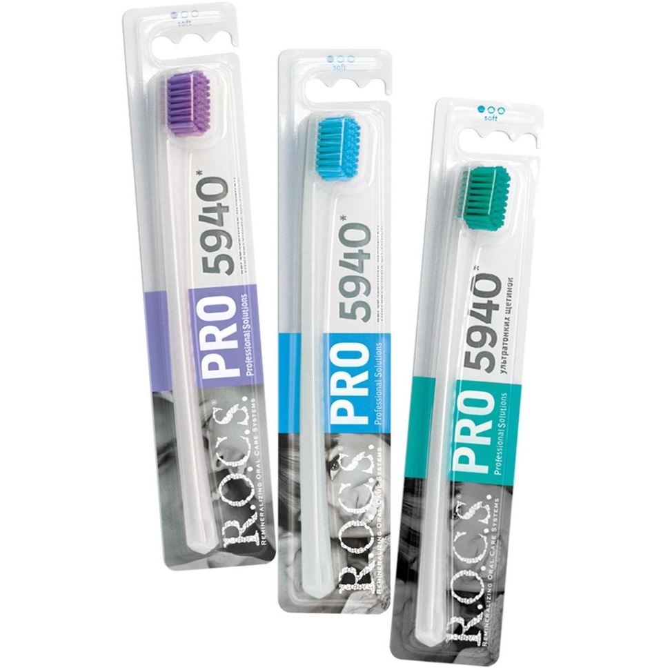 R.O.C.S. Pro Toothbrush 5940 Soft Зубная щетка 5940 ультрамягких щетинок