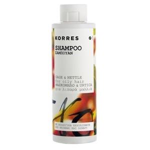 Korres Hair Shampoo Sage & Nettle Шампунь Шалфей и Крапива для жирных волос