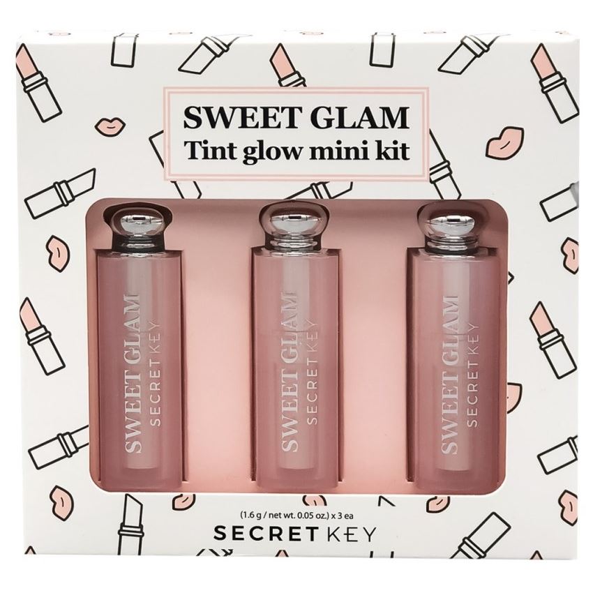 Secret Key Make Up Sweet Glam Tint Glow Mini Kit Набор мини-тинтов, усиливающих натуральный цвет губ