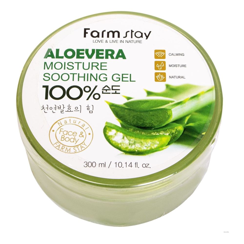 FarmStay Skin Care Aloevera Moisture Soothing Gel 100% Многофункциональный гель с экстрактом Алоэ