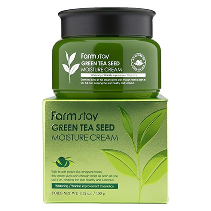 FarmStay Skin Care Green Tea Seed Moisture Cream Крем увлажняющий с семенами зеленого чая