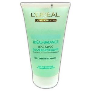 L'Oreal Ideal Balance Гель-мусс очищающий Идеал-баланс Гель-мусс очищающий для нормальной и смешанной кожи