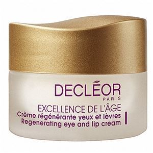 Decleor Excellence De L`age Regenerating Eye and Lip Cream  Комплексный омолаживающий крем для глаз и губ