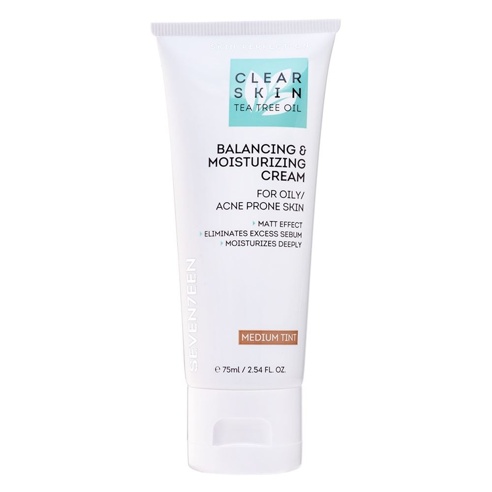 Seventeen Make Up Clear Skin Balancing/Moisturizing Cream  Увлажняющий крем с маслом чайного дерева Clear Skin с тонирующим эффектом