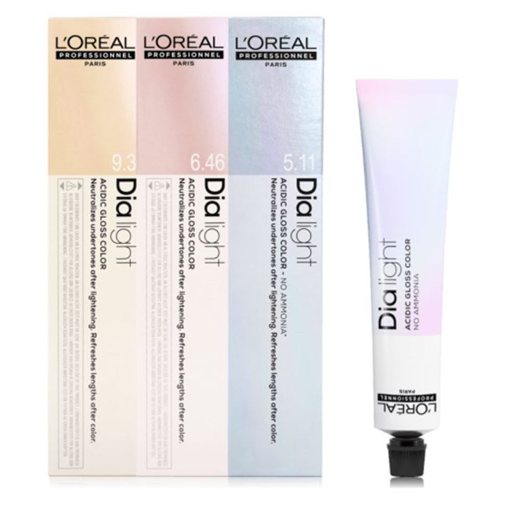 L'Oreal Professionnel Coloring Hair DIA Light Acidic Gloss Color No Ammonia Полуперманентный краситель-блеск для волос без аммиака на основе кислого рН