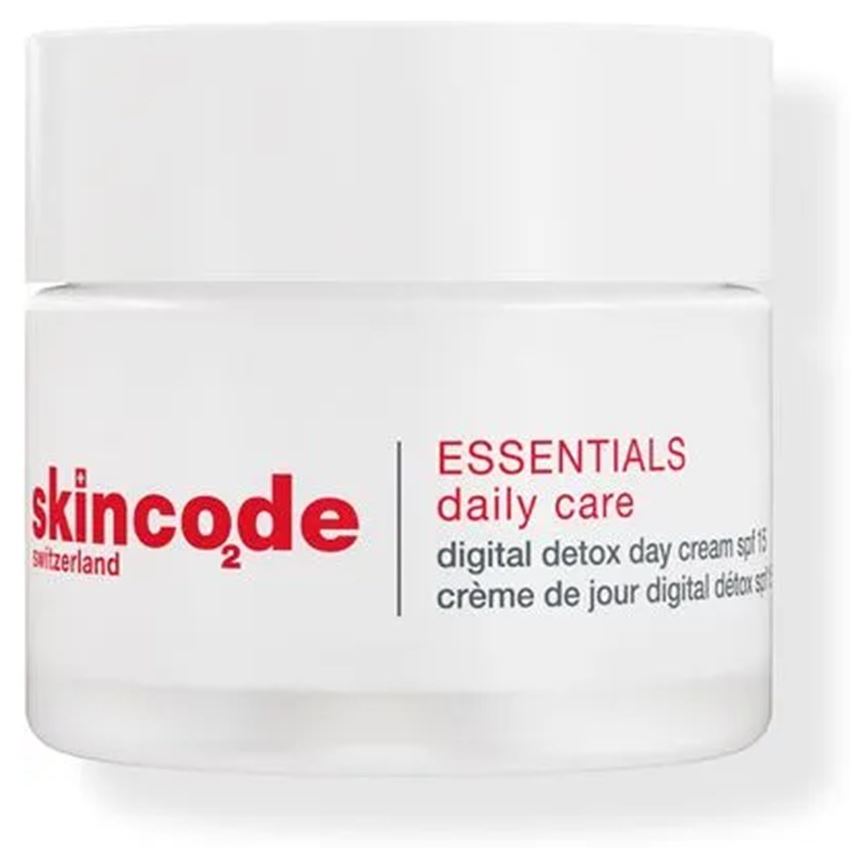 Skincode Face and Body Care  Essentials Daily Care Digital Detox Day Cream SPF15  Дневной крем «Цифровой детокс» 