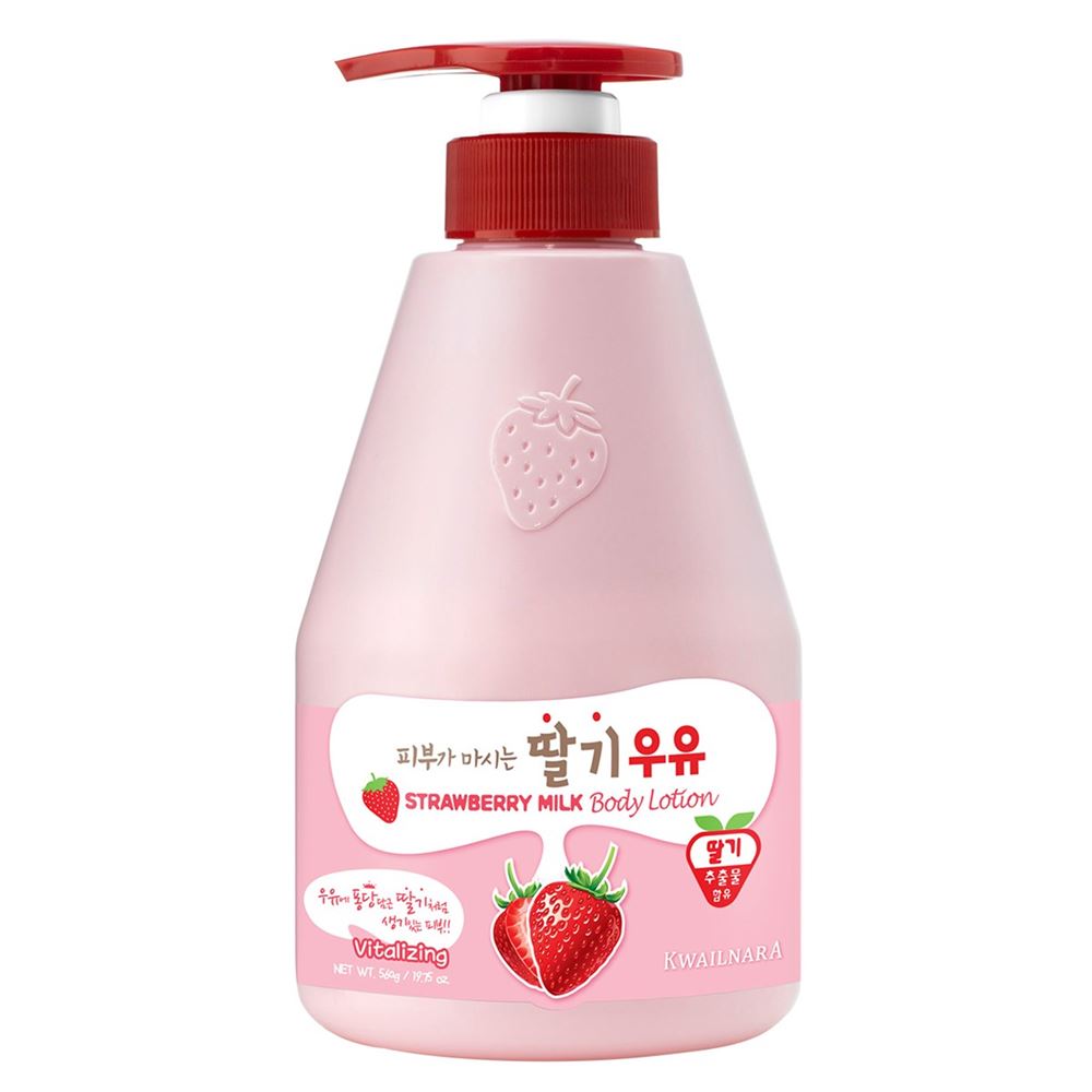 Welcos Skin Care Kwailnara Strawberry Milk Body Lotion Лосьон для тела с клубничным йогуртом