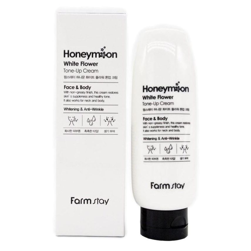 FarmStay Skin Care Honeymoon White Flower Tone-Up Cream Крем для лица, выравнивающий тон кожи 
