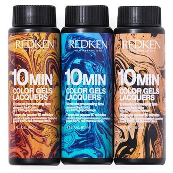 Redken Professional Coloration 10 MIN Color Gels Lacquers Перманентный жидкий гелевый краситель