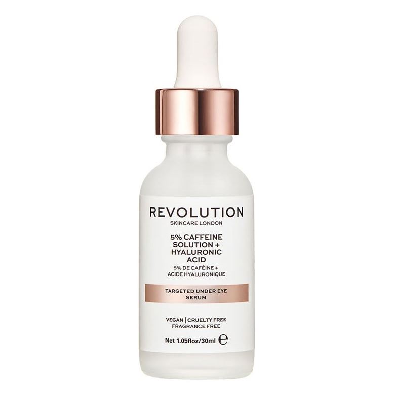 Revolution Skincare Skin Care 5% Caffeine Solution + Hyaluronic Acid Сыворотка увлажняющая для кожи под глазами 5% 