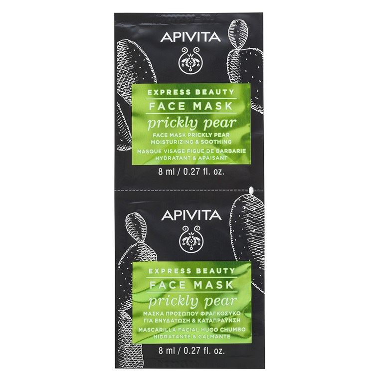 Apivita Express Beauty Express Beauty Face Mask Prickly Pear  Маска для лица с Опунцией увлажняющая и успокаивающая