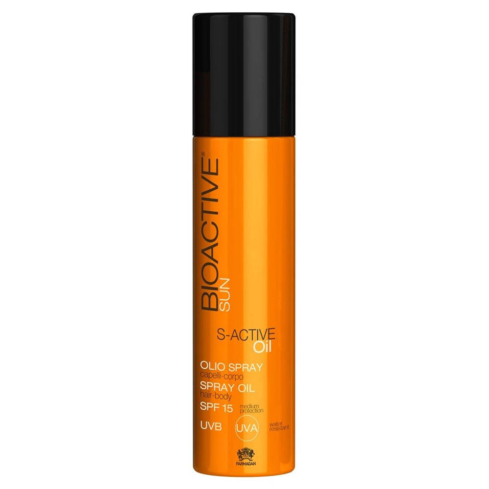 Farmagan Bioactive  Sun C-Active Oil Spray Oil Hair-Body SPF 15 Спрей-масло для волос и тела SPF 15