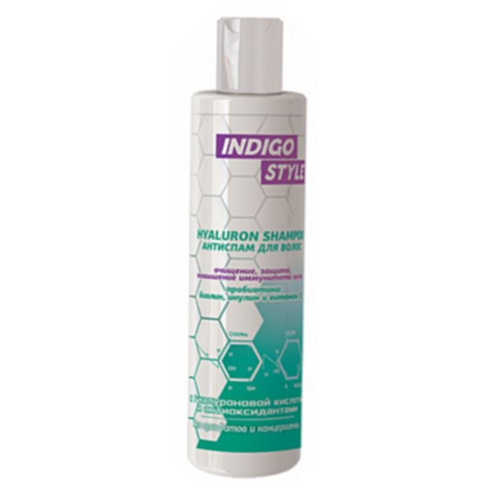 Indigo Style Shampoo & Balsam Hyaluron Shampoo Антиспам для волос Шампунь-антиспам для волос - очищение, защита, повышение иммунитета волос
