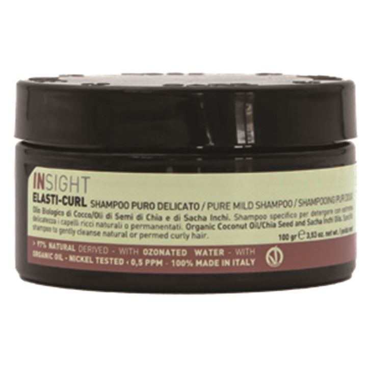 Insight Professional Hair Care  Elasti-Curl Pure Mild Shampoo Увлажняющий шампунь-воск для кудрявых волос 