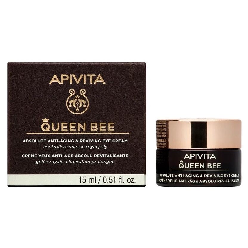 Apivita Queen Bee Queen Bee Absolute Anti-Aging & Reviving Eye Cream Комплексный антивозрастной крем для кожи контура глаз