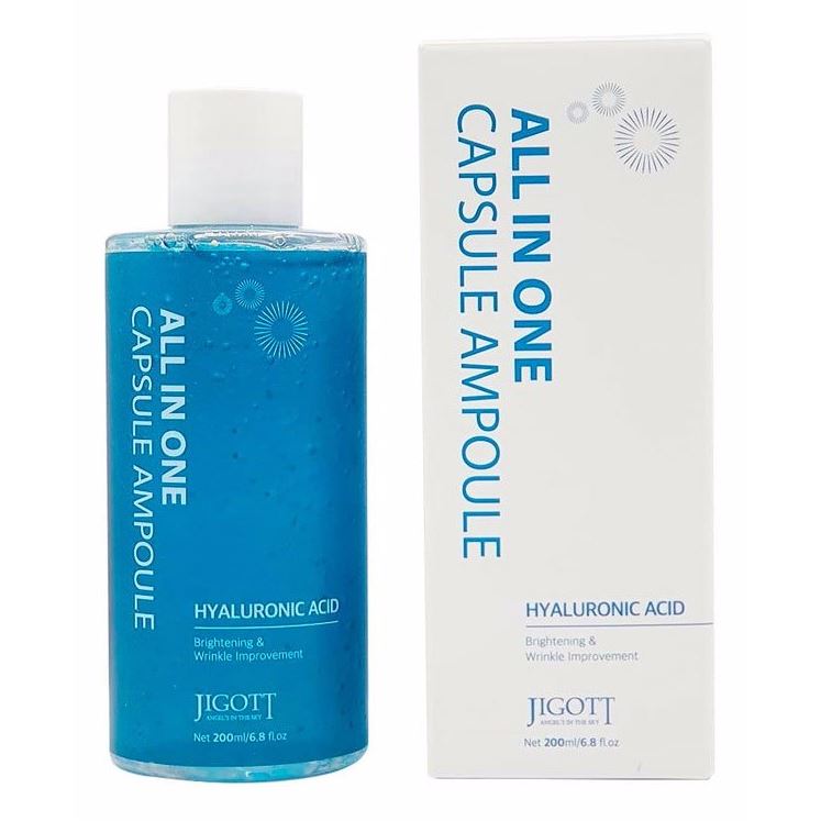 Jigott Skin Care All In One Hyaluronic Acid Capsule Ampoule Сыворотка ампульная с гиалуроновой кислотой