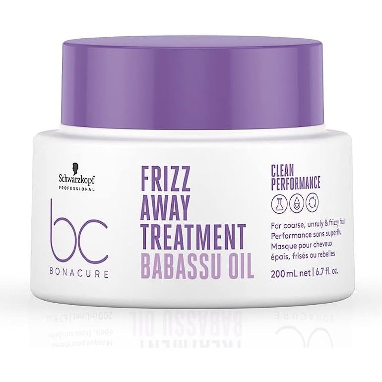 Schwarzkopf Professional Bonacure Clean Performance  Frizz Away Treatment Babassu Oil Маска для жестких, непослушных и вьющихся волос