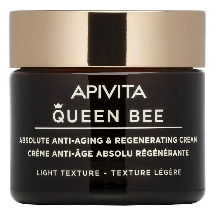 Apivita Queen Bee Queen Bee Absolute Anti-Aging & Regenerating Cream light texture Комплексный антивозрастной регенерирующий крем с легкой текстурой