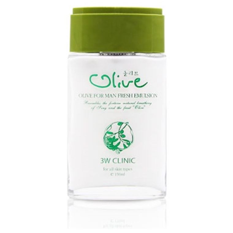 3W Clinic Face Care Olive For Man Fresh Emulsion Мужская освежающая эмульсия для лица с экстрактом оливы