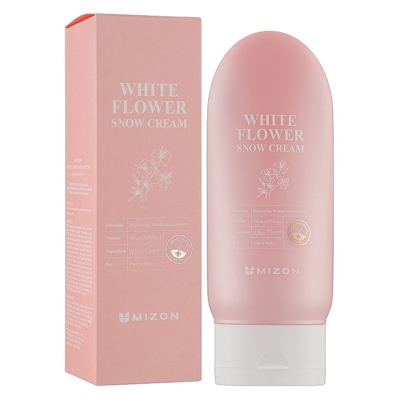 Mizon Face Care White Flower Snow Cream Крем для лица осветляющий на основе цветочных экстрактов