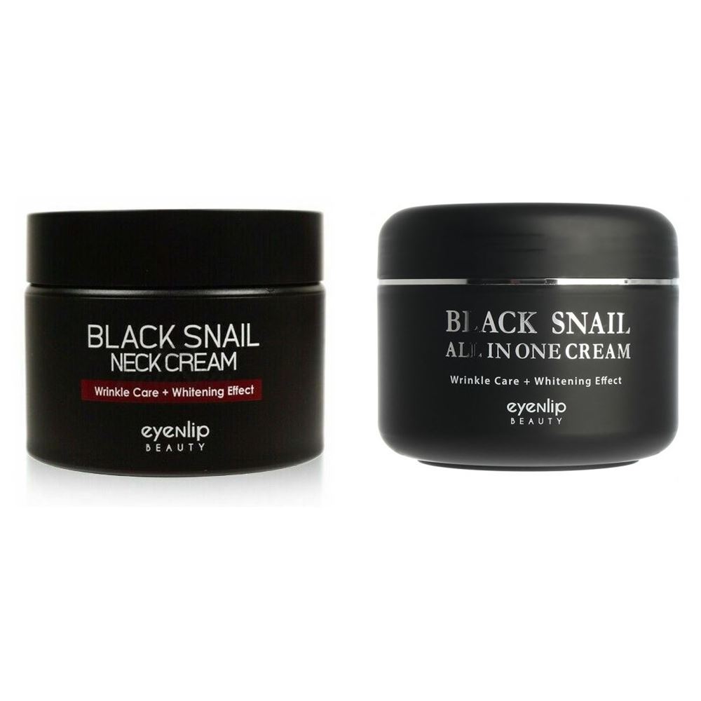 Eyenlip Face Care Набор  Black Snail All In One & Black Snail Neck Набор: Крем для лица  с черной улиткой, Крем для шеи с черной улиткой