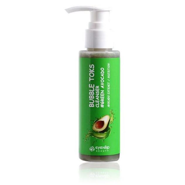 Eyenlip Cleansing Bubble Toks Cleanser Green Avocado  Пенка для лица кислородная с маслом авокадо