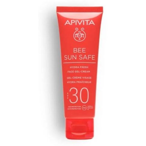 Apivita Bee Sun Safe Bee Sun Safe Hydra Fresh Face Gel Cream SPF30 Солнцезащитный свежий увлажняющий гель-крем для лица SPF30