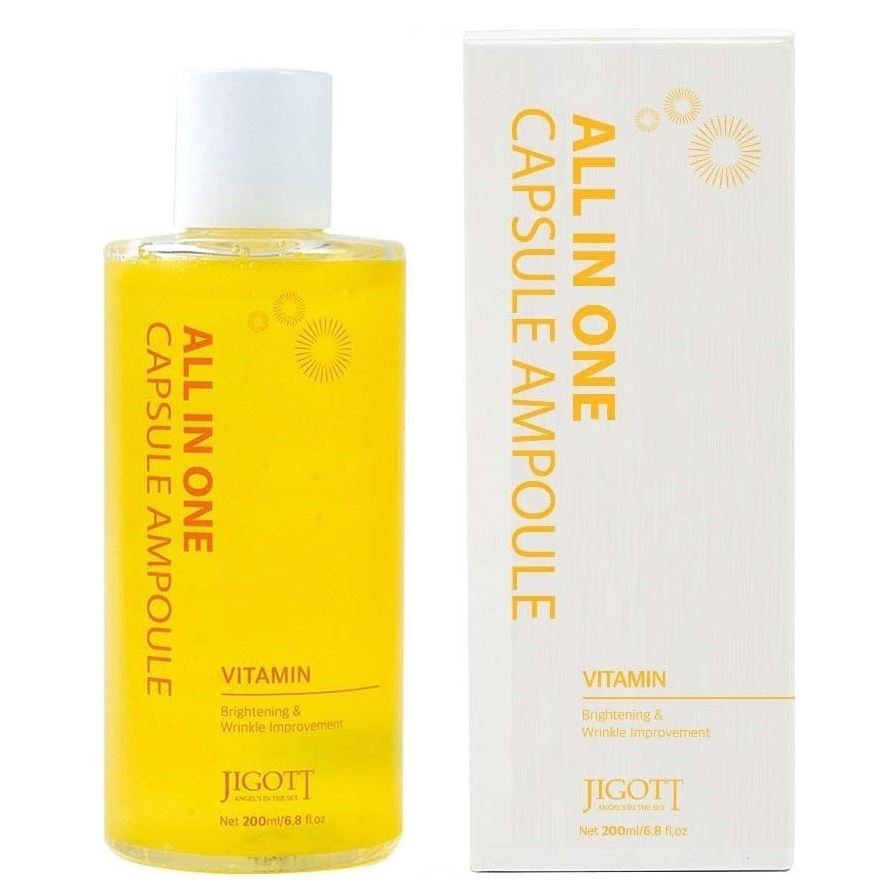 Jigott Skin Care All-In-One Vitamin Capsule Ampoule  Мультифункциональная капсульная сыворотка для лица с витаминами 
