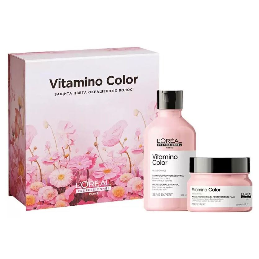 L'Oreal Professionnel Vitamino Color Набор Vitamino Color Spring Set Набор Весенний Vitamino Color для защиты цвета окрашенных волос: шампунь, маска
