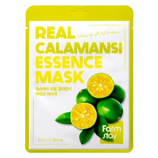 FarmStay Skin Care Real Calamansi Essence Mask  Маска для лица тканевая с экстрактом каламанси