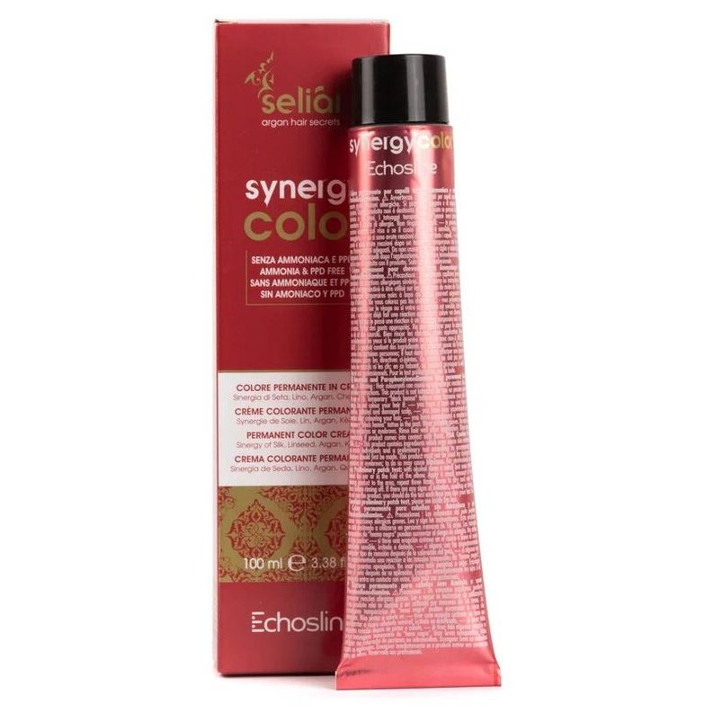 Echos Line Coloring and Perming  Seliar Synergy Color  Безаммиачный краситель для волос с маслом Аргании