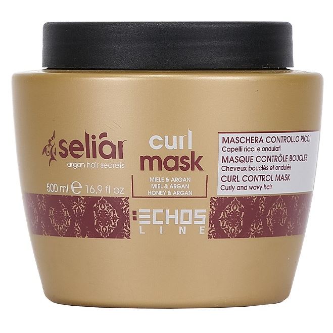 Echos Line Seliar Curl Seliar Curl Mask Маска для вьющихся волос мед и масло Аргании
