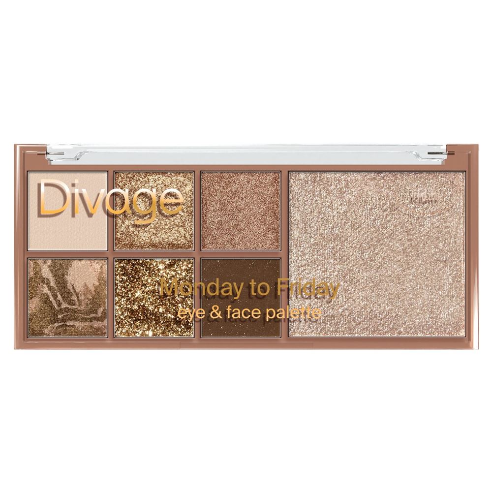 Divage Make Up Monday to Friday Eye & Face Palette Мультифункциональная палетка для лица 