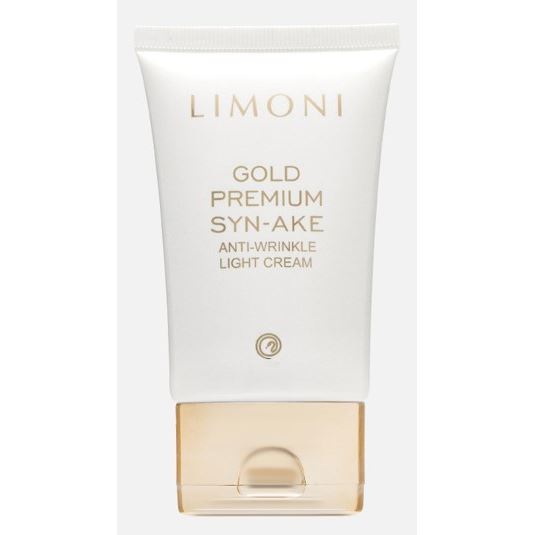 Limoni Syn-Ake Anti-Winkle Gold Premium Syn-Ake Anti-Wrinkle Light Cream Антивозрастной лёгкий крем для лица со змеиным ядом и золотом 