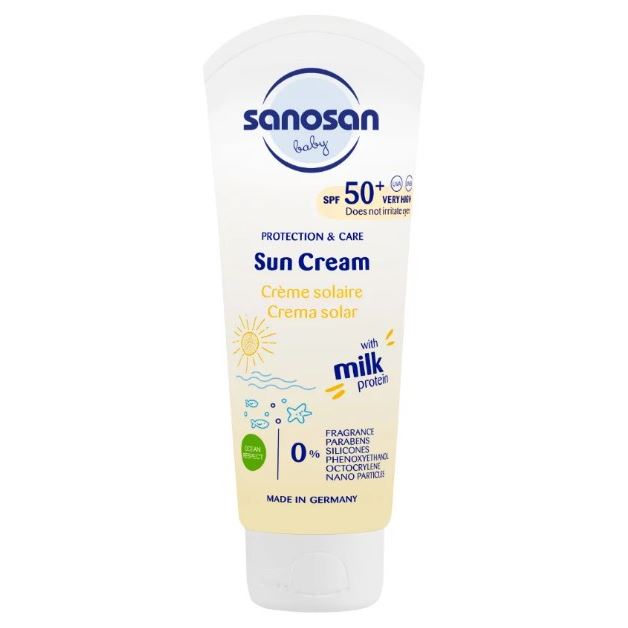 Sanosan Baby San Солнцезащитный крем SPF 50+ Саносан Солнцезащитный крем для малышей SPF 50+