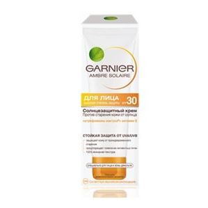 Garnier Амбр Солер  Солнцезащитный крем для лица SPF30 Солнцезащитный увлажняющий крем для лица SPF30
